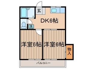 コーポ山下の物件間取画像